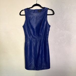 Forever 21 Blue Faux Leather Dress Forever